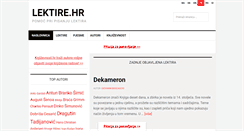 Desktop Screenshot of lektire.hr