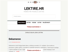 Tablet Screenshot of lektire.hr